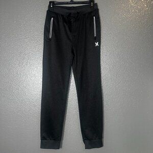 Hurley Boys XL Joggers – Black H2O-DRI Sweatpants Comfort Fit (Waist 34, Inseam